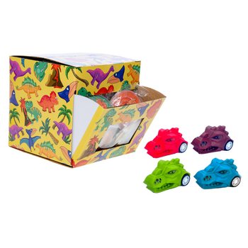 Pull Back Dinosaur Head in Display (50 pcs)