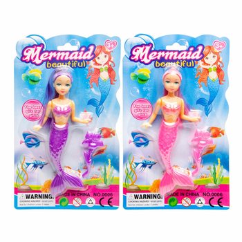 MERMAID Mermaid Doll on Card (12 pcs)