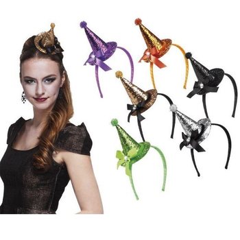 Witch Hat Headband with Glitter (6 pcs)