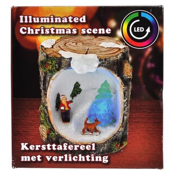 Christmas scene with LED LIGHTS (6 pcs.)