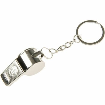 METAL WHISTLE ON KEYCHAIN (48 pcs)