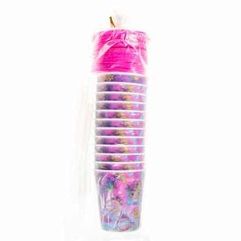 Princess Drinking/Ice Cream Cup with Straw (12 pcs)