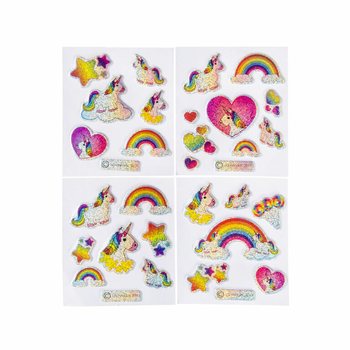 GLITTER STICKERS - UNICORN (100 pcs)