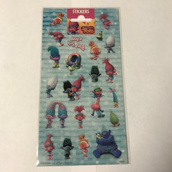 STICKERVEL: TROLLS, Dim. 20 x 10 cm. (10pcs)
