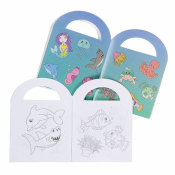 Sea Creature Coloring & Sticker Books (48-pack)