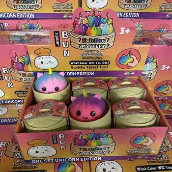 RAGE - Squishy Bun Dumplings LARGE - ONE SET UNICORN EDITION (Dim. 8.5 x 8.5 x 7.5 cm) (12 pcs.)