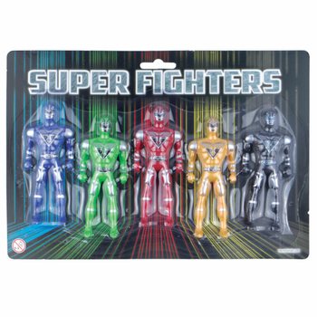SUPER FIGHTERS - 5 ACTION FIGURES ON CARD (6 pcs.)