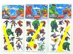 MARVEL HEROES RUB-ON TRANSFERS / STICKERS (24 pcs)