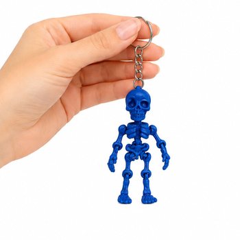 Colored Skeleton Keychains (48 pcs)