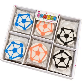 SOCCER BALL ERASER DISPLAY (30 pcs.)