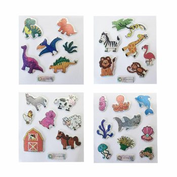Glitter Stickers - Model: Animal Mix (100 pcs)