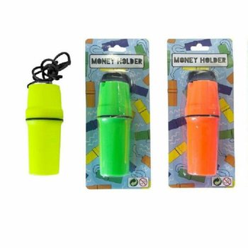 Money Tube on Card - Mixed Colors (12 pcs)