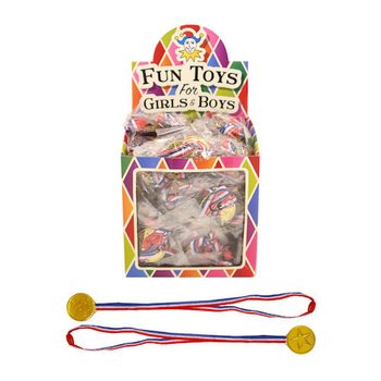 Winner Medals on Ribbon in Display (120 pcs.)