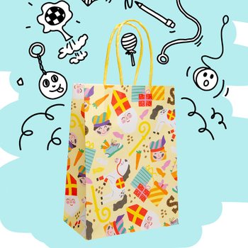 PAPER GIFT BAG - SAINT NICHOLAS - Dimensions 16x9x22 CM (12 pcs.)