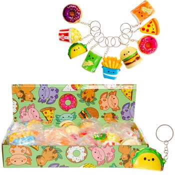 Squishy Fast Food Keychains in Display (24 pcs)