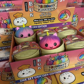 RAGE - Squishy Bun Dumplings LARGE - ONE SET UNICORN EDITION (Dim. 8.5 x 8.5 x 7.5 cm) (12 pcs.)