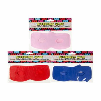 SUPERHERO MASK - MIXED COLORS (24 pcs.)