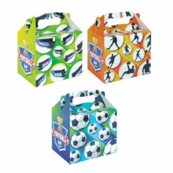MENU BOX - FOOTBALL - 14 x 9.5 x 18 Cm (24pcs)