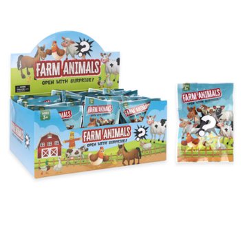 Blind Bag / Surprise Bag - Theme: Farm Animals in Counter Display (60 pcs)