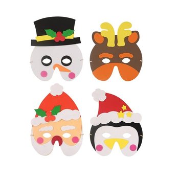 MIX CHRISTMAS MASKS BY FOAM (24st.)