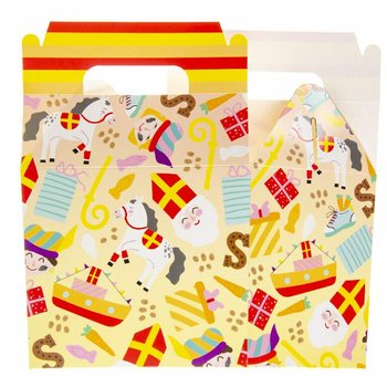 SAINT NICHOLAS MENU BOX / TREAT BOX 14x10x17 Cm. (12 pcs.)