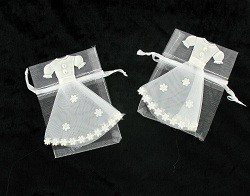 Wedding Favor Bag with Wedding Dress (12 pcs)