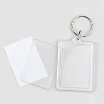 Color Your Own Rectangular Keychain (48 pcs)