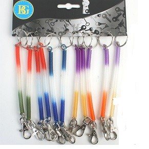 KEY RINGS WITH STRETCHABLE CORD (12pcs)