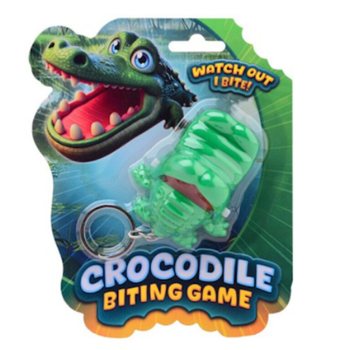 Crocodile Biting Game Keychain - On Card (24 pcs)