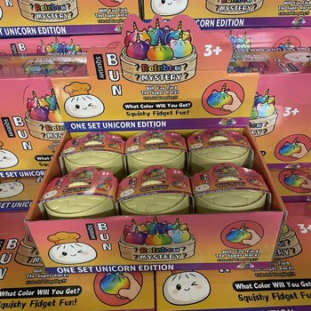 RAGE - Squishy Bun Dumplings LARGE - ONE SET UNICORN EDITION (Dim. 8.5 x 8.5 x 7.5 cm) (12 pcs.)