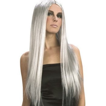 WIG - LONG GRAY HAIR (1p.)