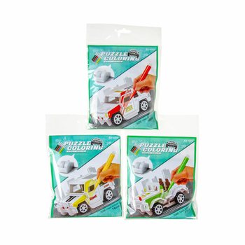 3D PUZZLE BUILD & COLOR YOUR OWN CAR (12pcs)