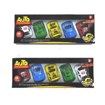 5 Mini Pull-Back Cars in Box (3 pcs)