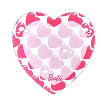 BARBIE HEART-SHAPED MEMO PAD ON CARD (6 pcs.)