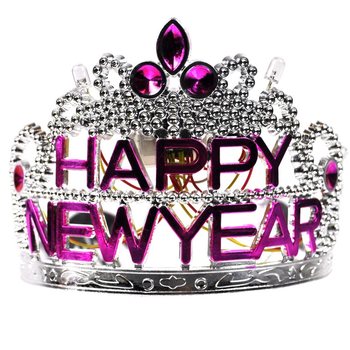 HAPPY NEW YEAR CROWN WITH LIGHT (10st.)