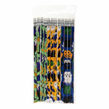 Halloween Pencils with Eraser (12-pack)