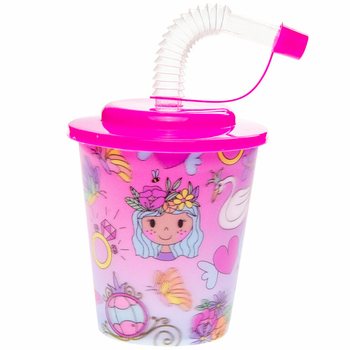 Princess Drinking/Ice Cream Cup with Straw (12 pcs)