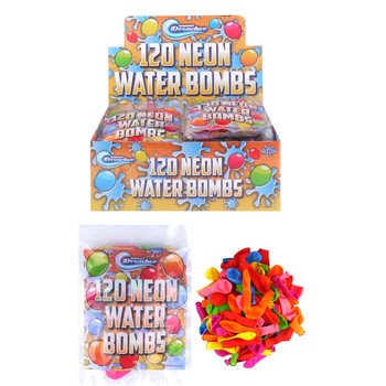 120x WATER BOMBS IN BAG IN DISPLAY (24pcs.)