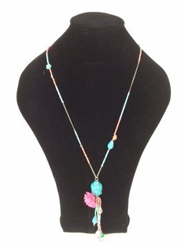 Ibiza Style Long Necklace with Buddha (1 pc)