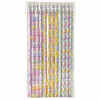 Neon 'Poop' Pencils with Eraser (12-Pack)