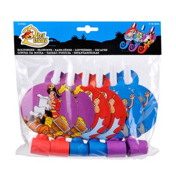 6 Pieces PIET PIRATE BIG ROLTONG TOETERS (12pcs)