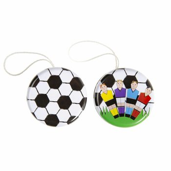 Metal Football Yo-Yos (24-pack)