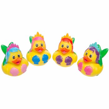 MERMAID RUBBER DUCK MIX - 5x5 cm (4 pcs)