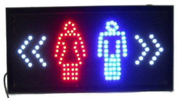 LED Sign - TOILET / WC Advertising Board