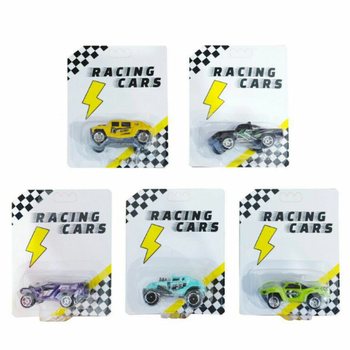 Set of 12 Pull Back Race Cars on Display Card