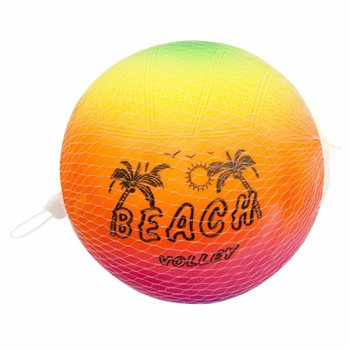 BEACH VOLLEYBALL, 23 CM - RAINBOW COLORS (10 pcs)