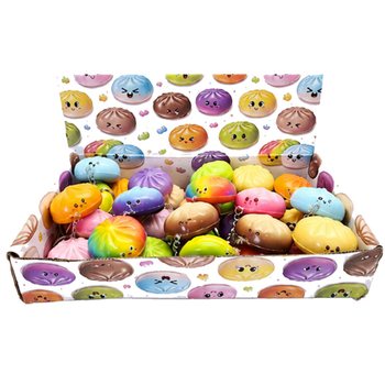 RAGE - SQUISHY DUMPLING KEYCHAINS - MIXED COLORS - IN DISPLAY (24 pcs.)