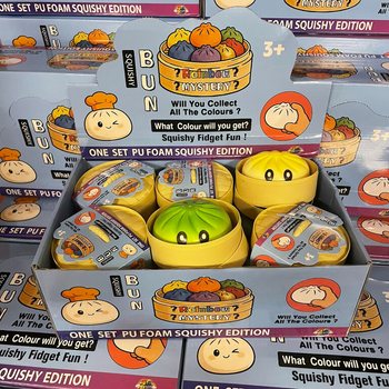 RAGE - Squishy Bun Dumplings LARGE - ONE SET PU FOAM SQUISHY EDITION Dim. 8.5 x 8.5 x 4.8 cm (12 pcs.)