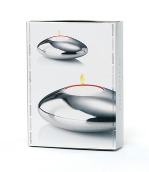 NUANCE - Waxinelichthouder IN STONE SHAPE 2-PIECE SET (1set).