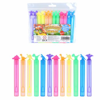 Colorful Dinosaur Bubble Wands (Pack of 12)